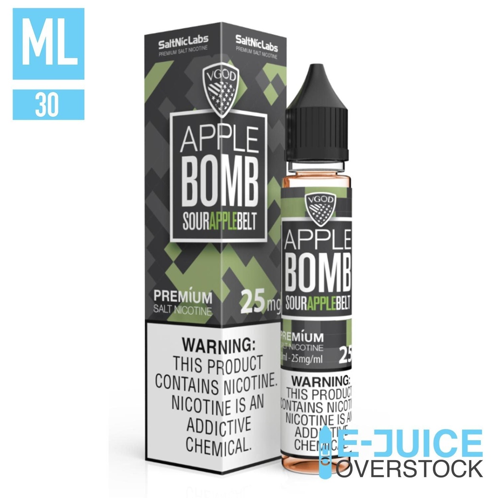 Apple Bomb SaltNic by VGOD Salts 30ml SALTNIC