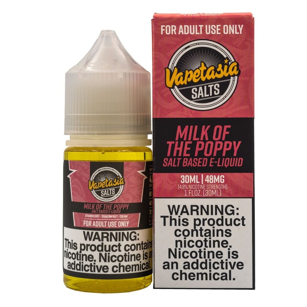 VAPETASIA SALTS MILK OF THE POPPY - 30ML
