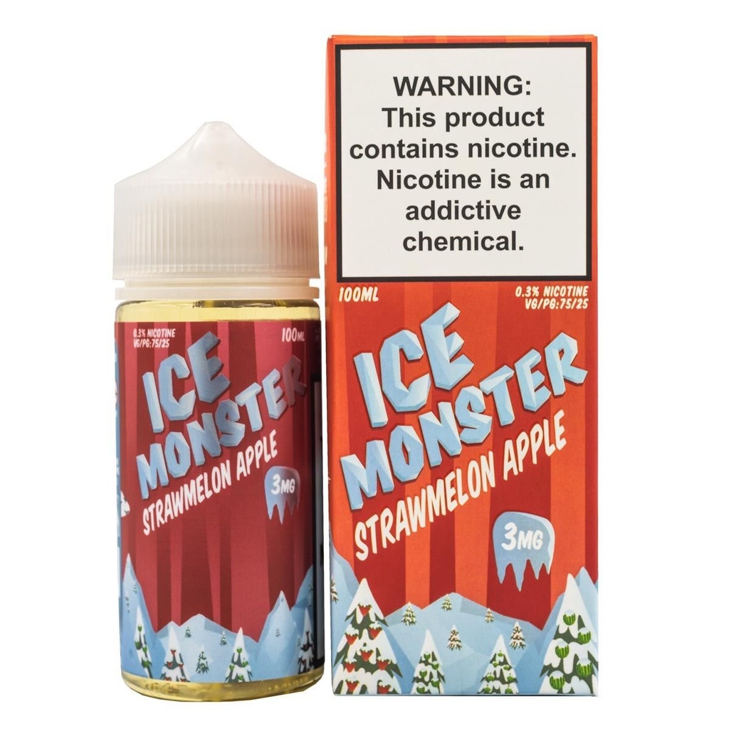 ICE MONSTER - STRAWMELON APPLE - 100ML