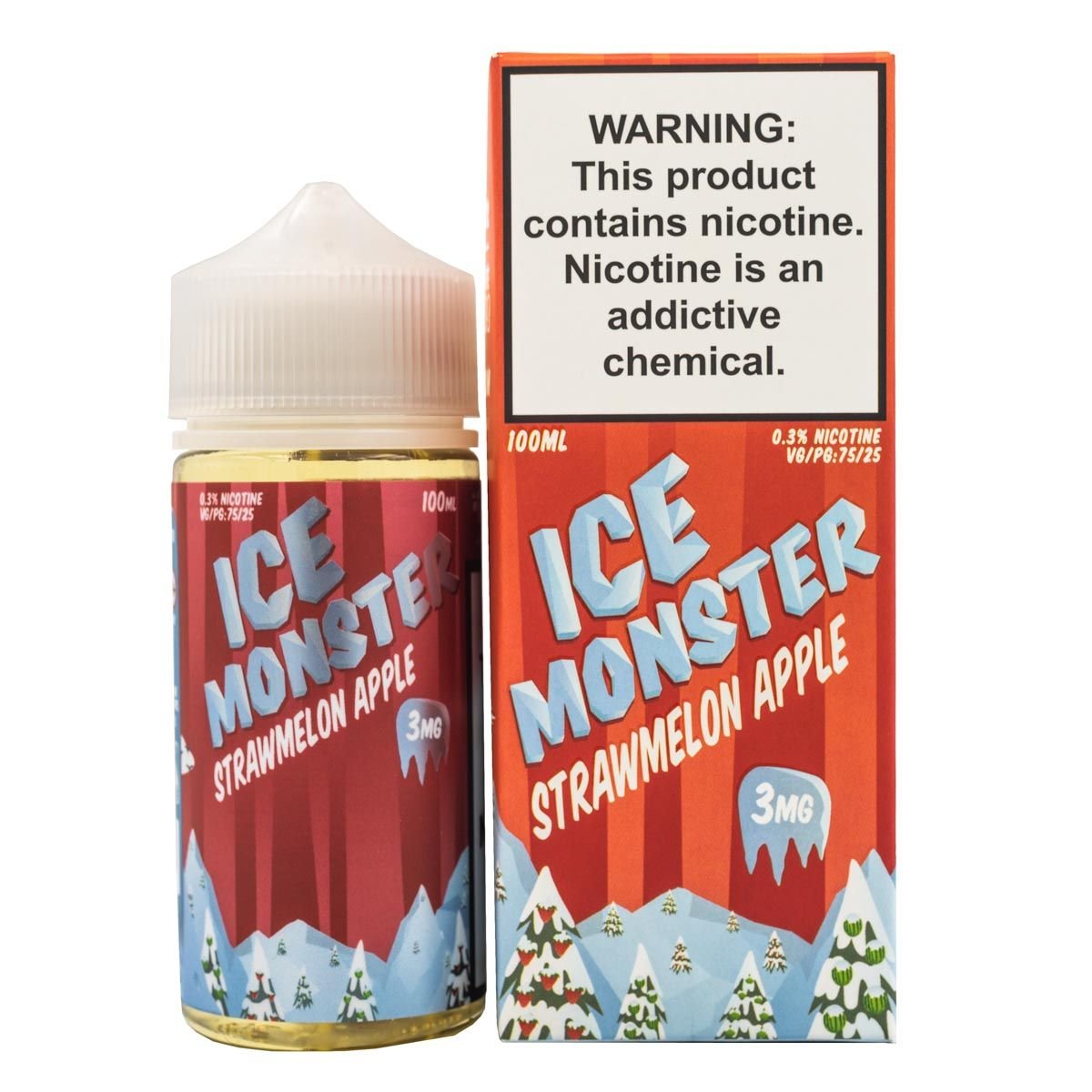 ICE MONSTER - STRAWMELON APPLE - 100ML (0mg)