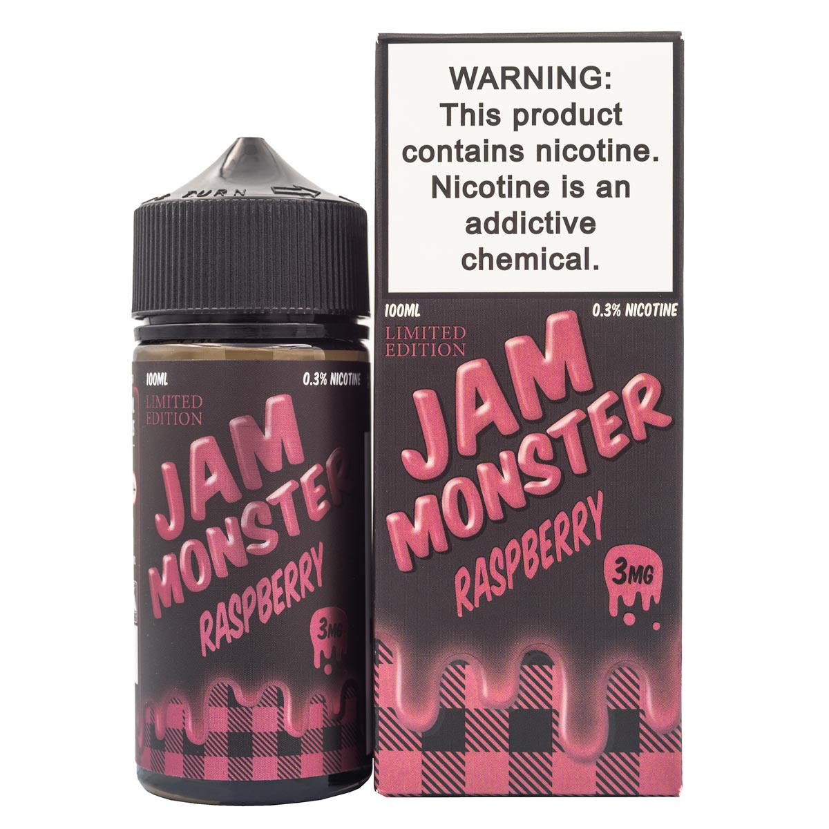 JAM MONSTER - RASPBERRY - 100ML (0mg)
