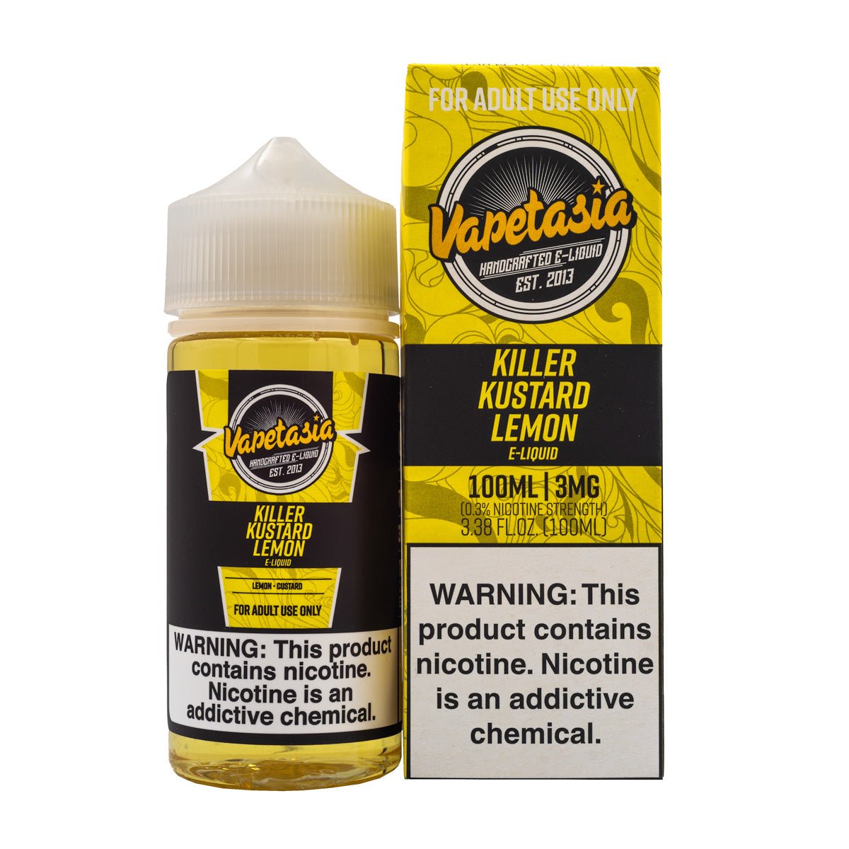 VAPETASIA - KILLER KUSTARD LEMON - 100ML (0mg)