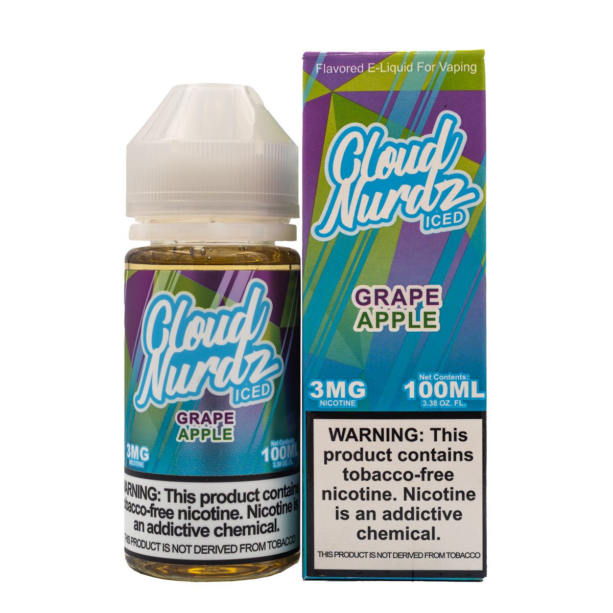CLOUD NURDZ - GRAPE APPLE ICED - 100ML (0mg)