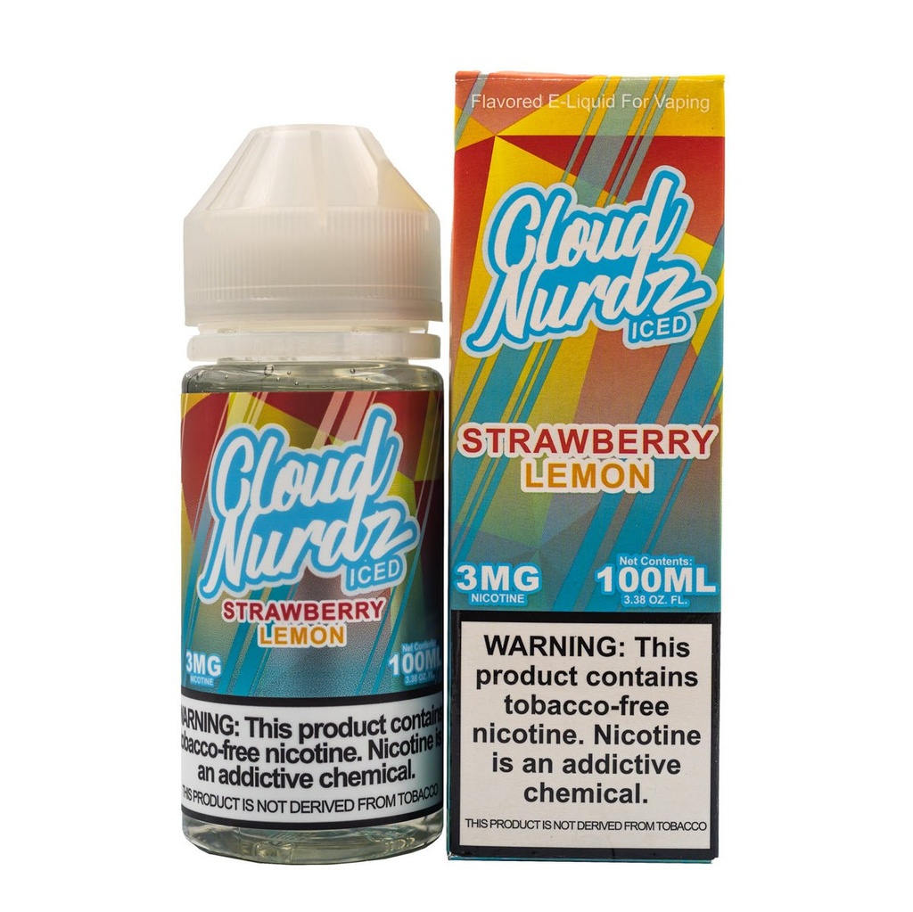 CLOUD NURDZ - STRAWBERRY LEMON ICED - 100ML