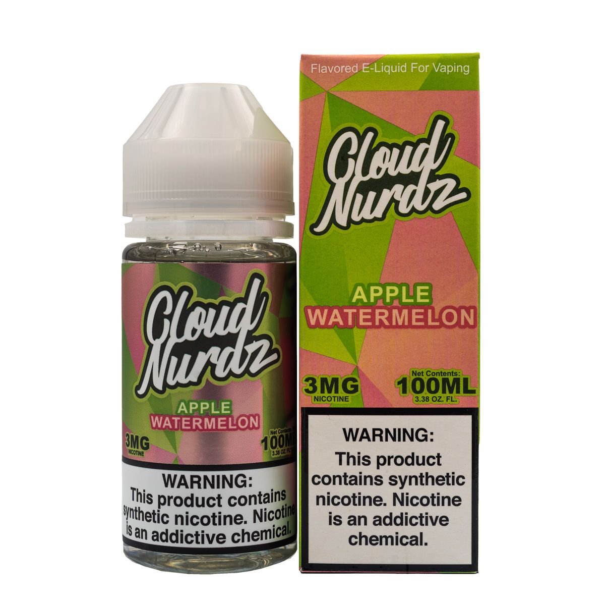 CLOUD NURDZ - APPLE WATERMELON - 100ML (0mg)