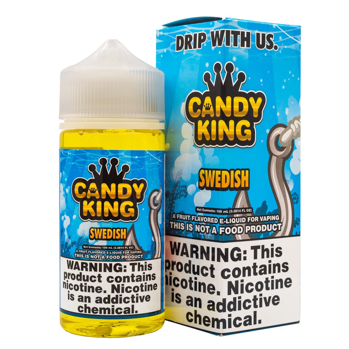 [CK-SWEDISH-100ML-0MG] CANDY KING - SWEDISH - 100ML (0mg)