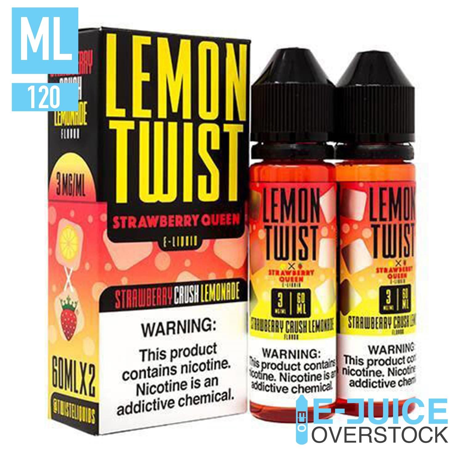 CRIMSON NO. 1 (Strawberry Queen/Strawberry Crush) by Twist E-Liquids 2x60ML (0mg)