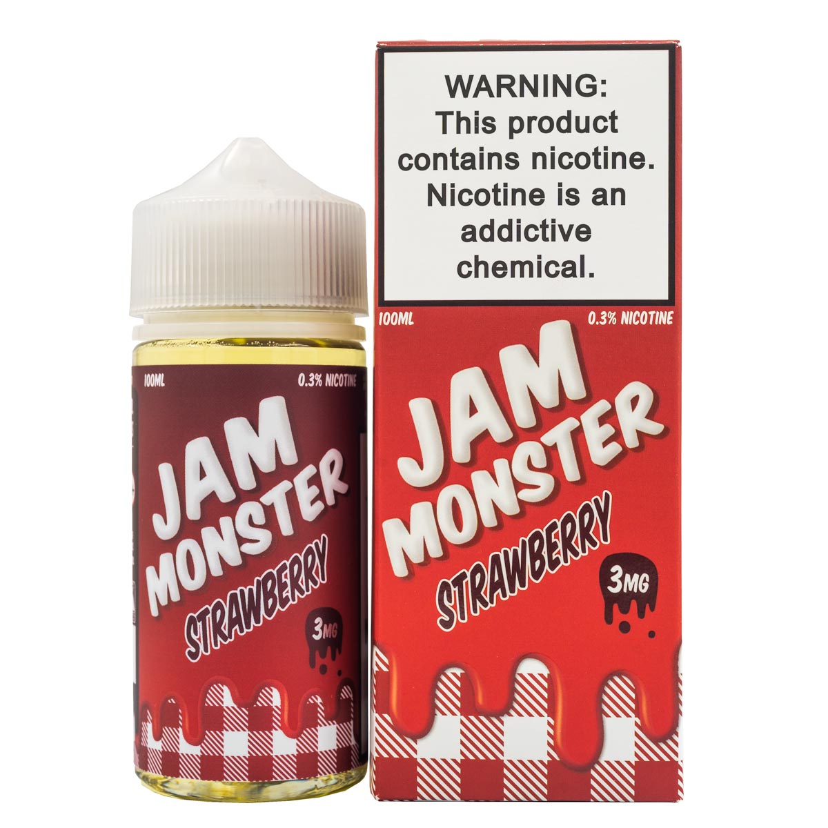 JAM MONSTER - STRAWBERRY - 100ML (0mg)