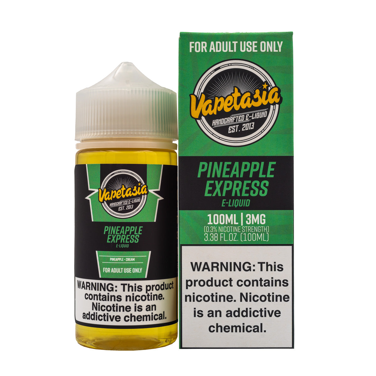 VAPETASIA - PINEAPPLE EXPRESS - 100ML (0mg)