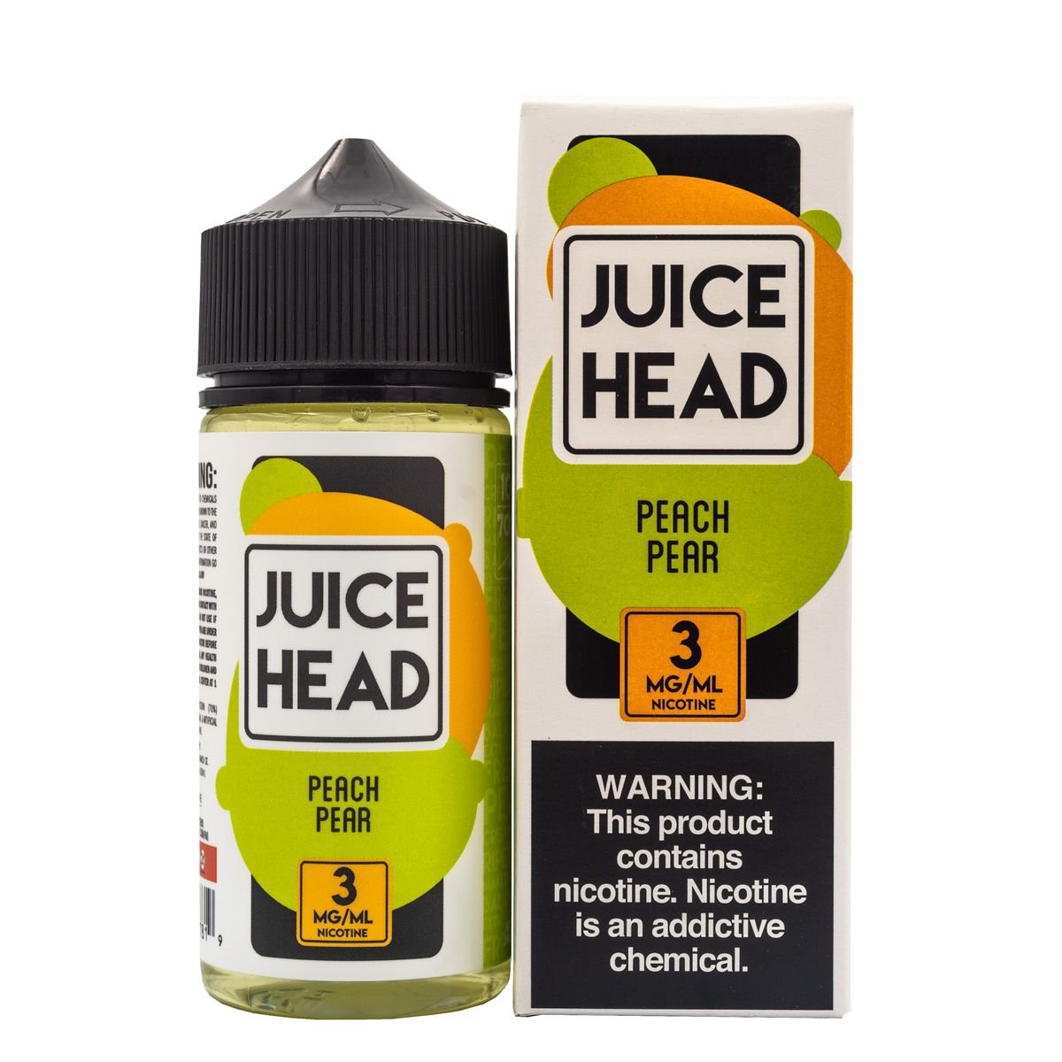 JUICE HEAD EJUICE - PEACH PEAR - 100ML (0mg)