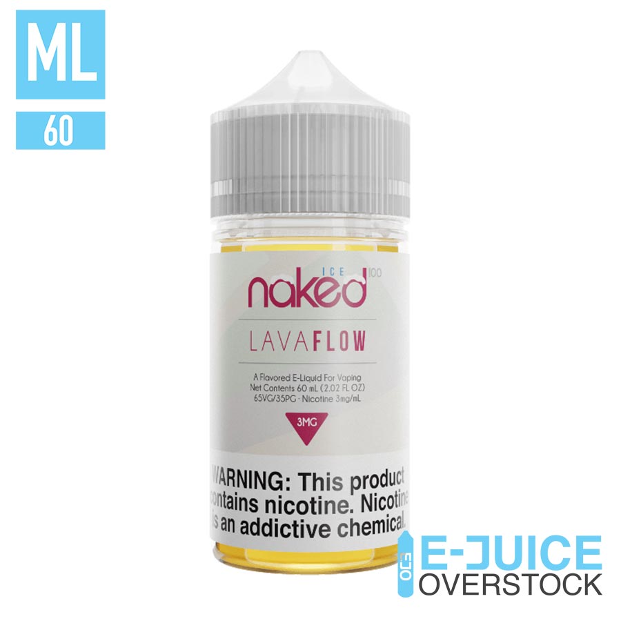 NAKED 100 EJUICE - LAVA FLOW ICE- 60ML (0mg)
