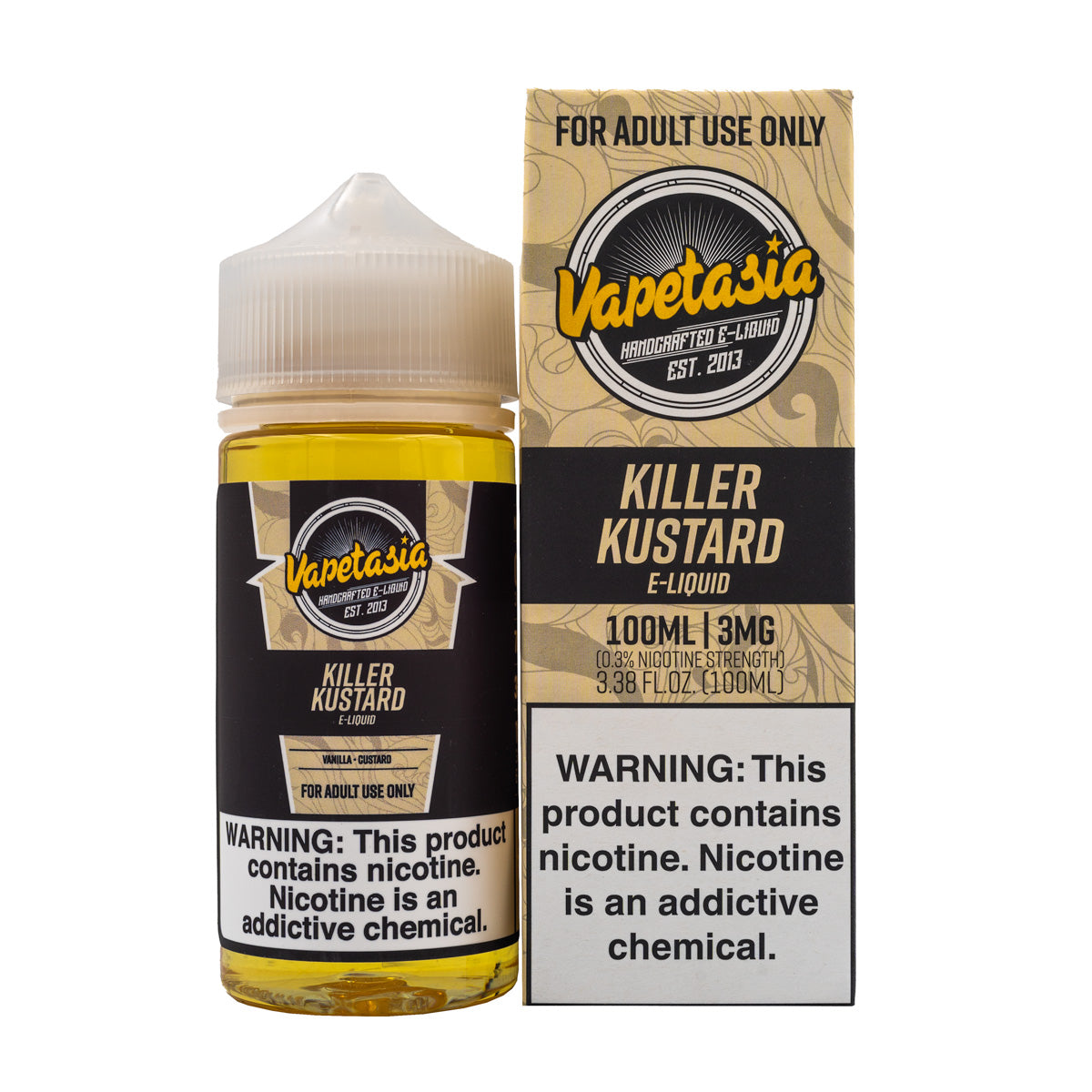 VAPETASIA - KILLER KUSTARD - 100ML (0mg)