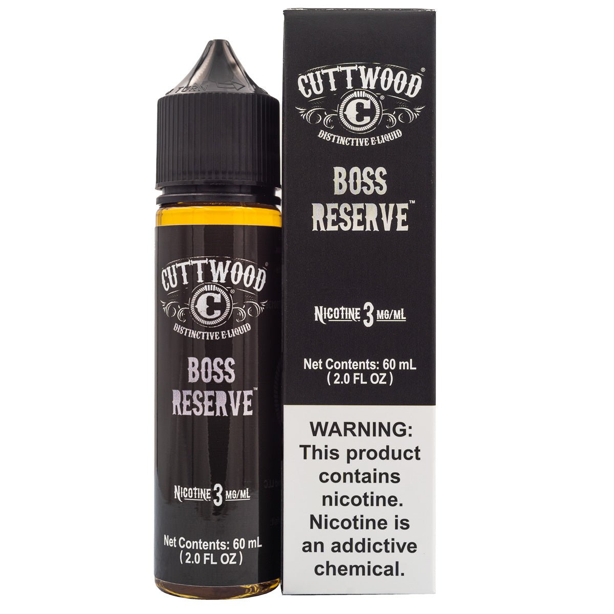 CUTTWOOD E-LIQUID BOSS RESERVE - 60ML (0mg)