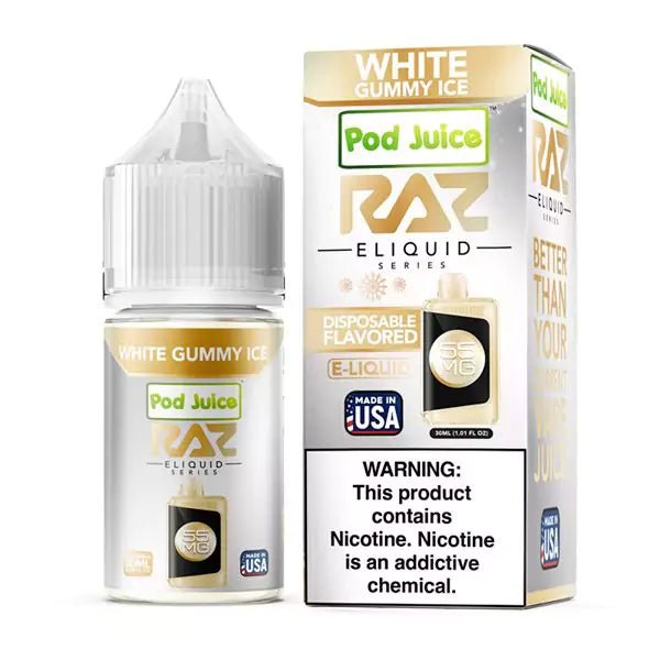 POD JUICE X RAZ - WHITE GUMMY ICE - 30ML (35mg)
