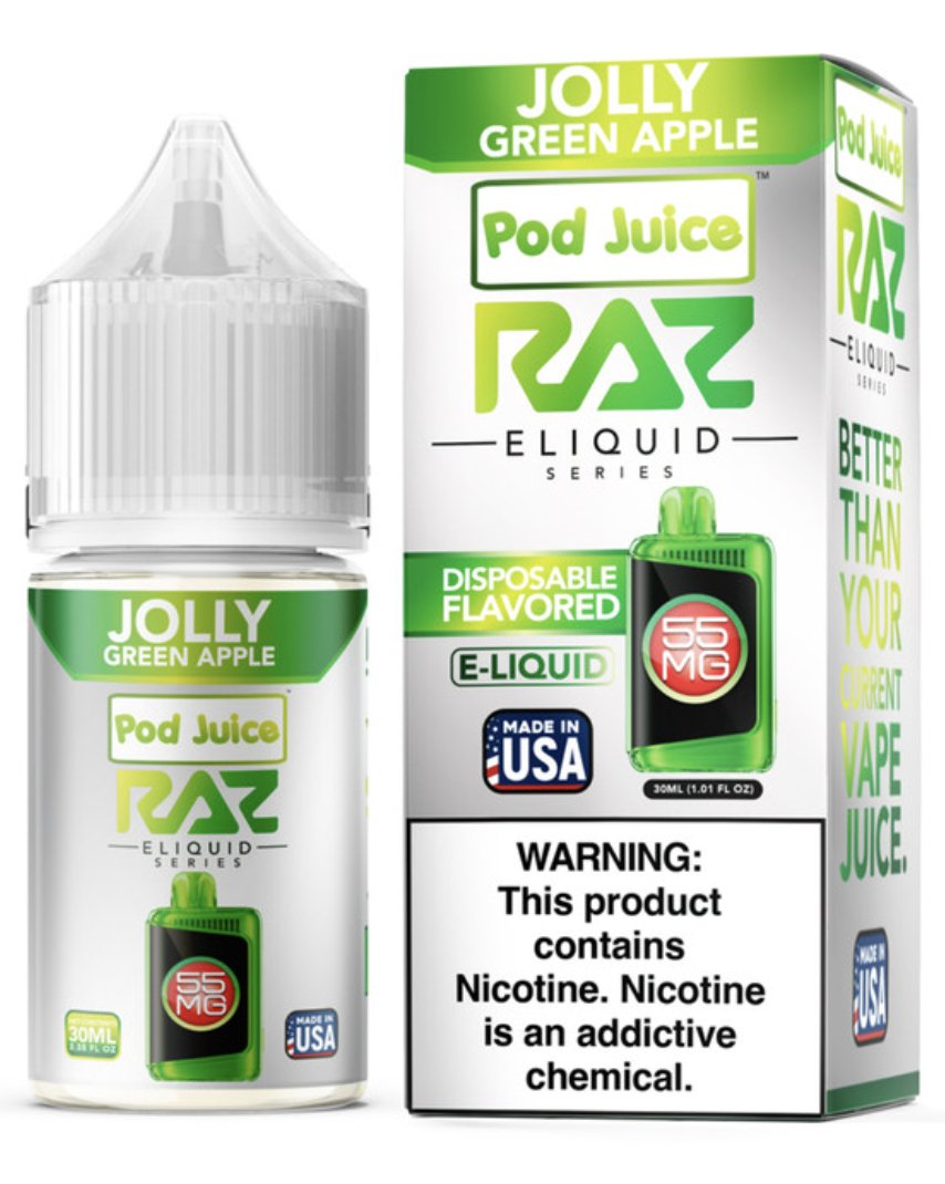 POD JUICE X RAZ - JOLLY GREEN APPLE - 30ML (35mg)