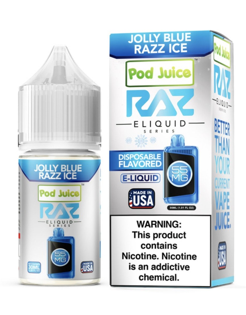POD JUICE X RAZ - JOLLY BLUE RAZZ ICE - 30ML