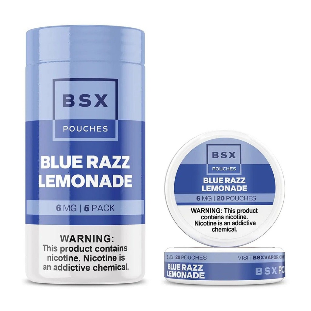 BSX NICOTINE POUCHES - BLUE RAZZ LEMONADE