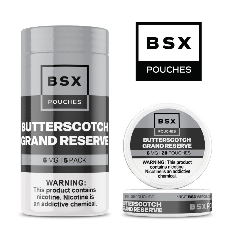 BSX NICOTINE POUCHES - BUTTERSCOTCH GRAND RESERVE (12mg)