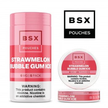 BSX NICOTINE POUCHES - STRAWMELON BUBBLEGUM ICE