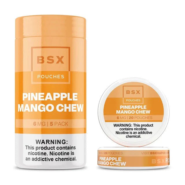 BSX NICOTINE POUCHES - PINEAPPLE MANGO CHEW (12mg)
